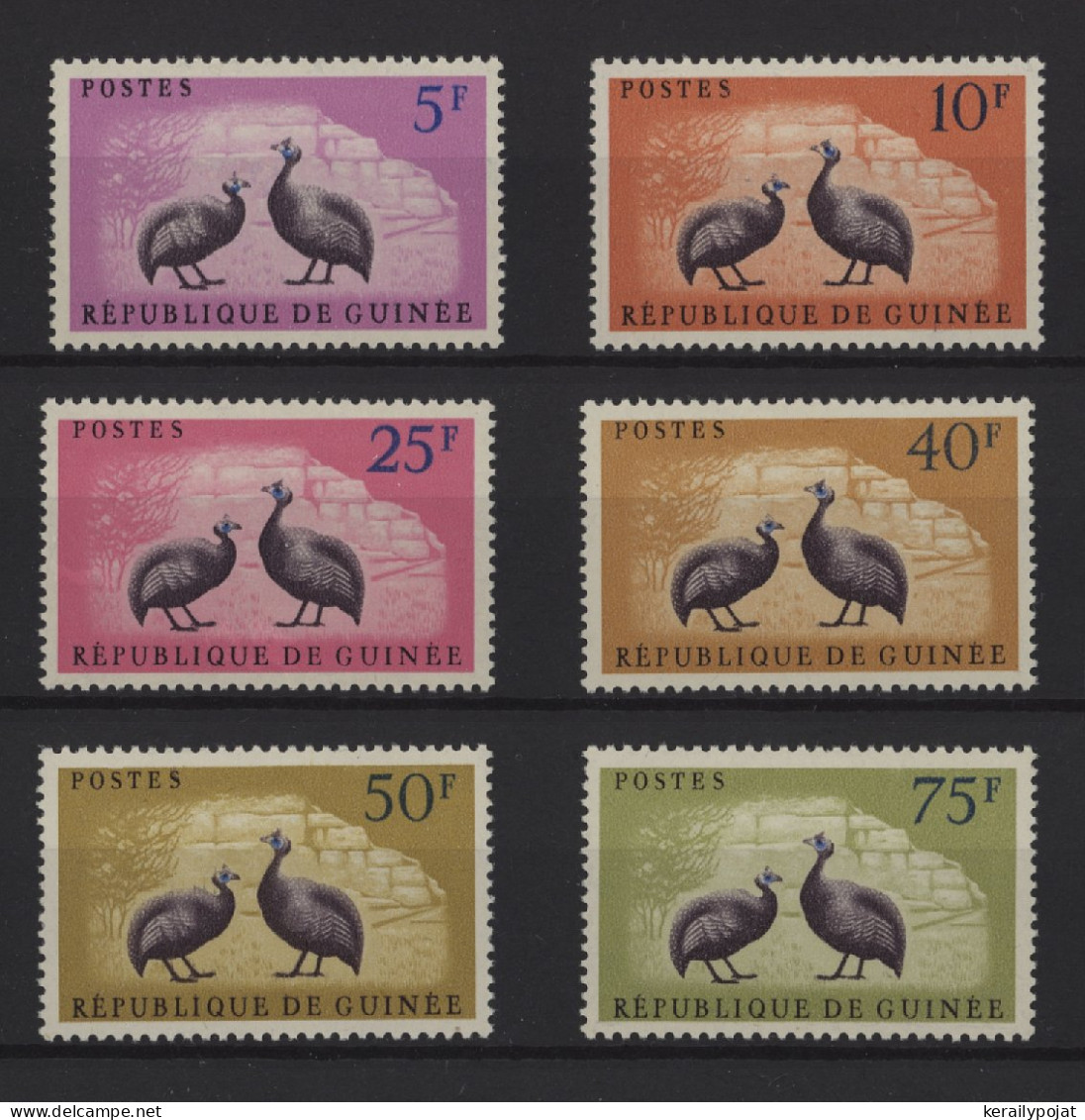 Guinea - 1961 Guinea Fowl MNH__(TH-25943) - Guinea (1958-...)