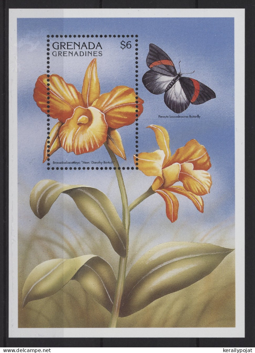 Grenada Grenadines - 1997 Orchids Block (2) MNH__(TH-26778) - Grenada (1974-...)