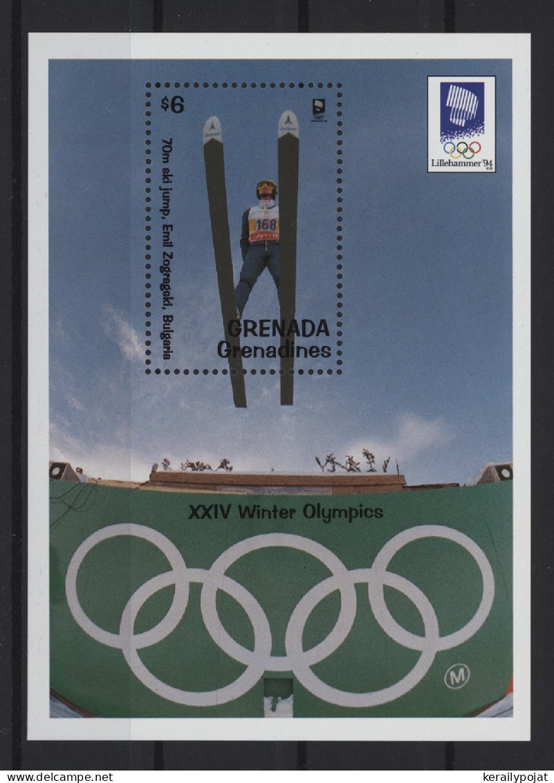 Grenada Grenadines - 1993 Winter Olympics Lillehammer Block MNH__(TH-27712) - Grenada (1974-...)