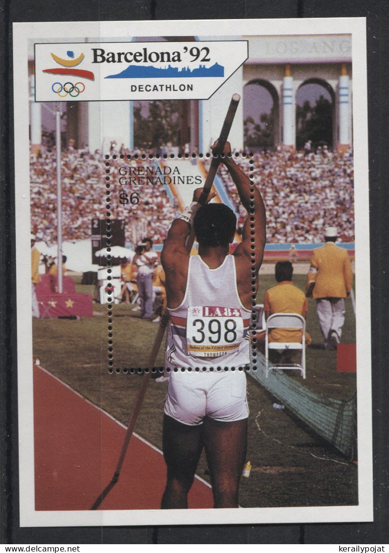 Grenada Grenadines - 1990 Summer Olympics Barcelona Block (2) MNH__(TH-23915) - Grenada (1974-...)