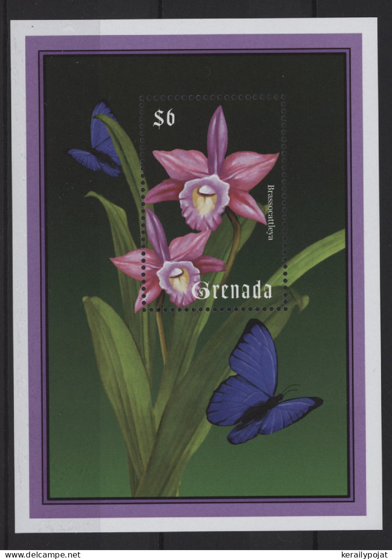 Grenada - 2000 Orchids Block (1) MNH__(TH-26774) - Grenada (1974-...)