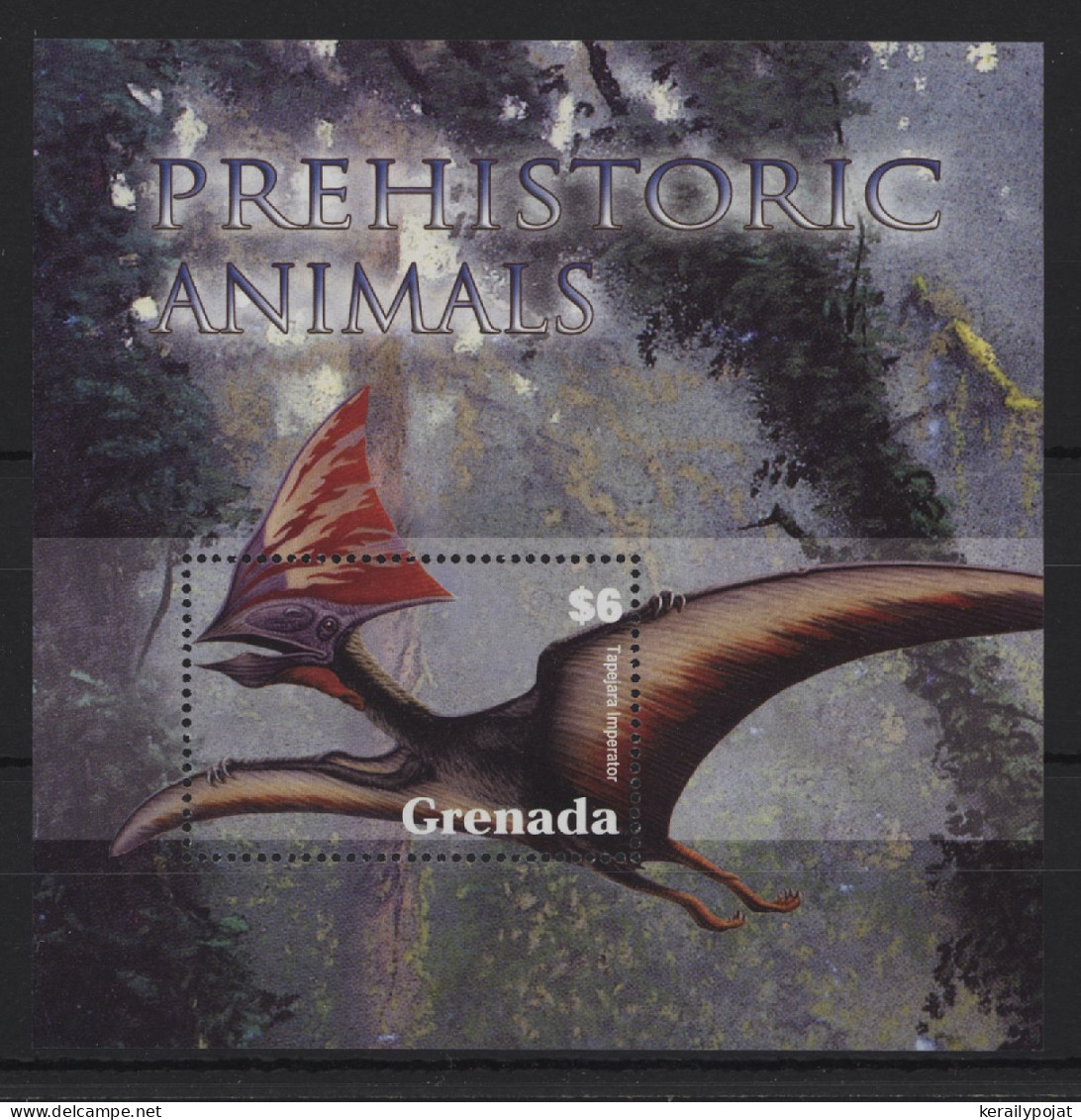 Grenada - 2005 Prehistoric Animals Block (3) MNH__(TH-24432) - Grenada (1974-...)