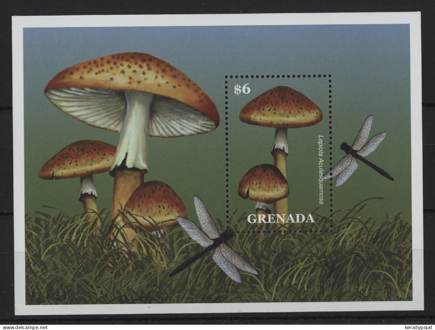 Grenada - 2000 Mushrooms Block (1) MNH__(TH-24373) - Grenada (1974-...)