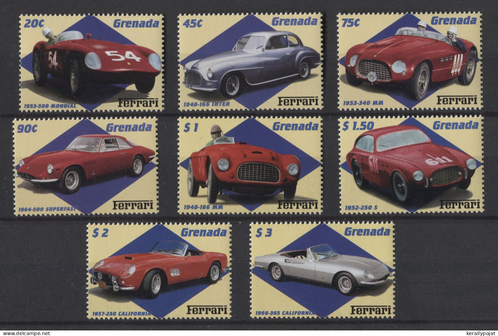 Grenada - 2000 Ferrari Automobiles MNH__(TH-25047) - Grenada (1974-...)