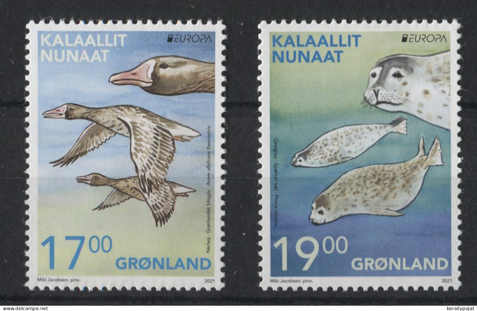 Greenland - 2021 Europe Endangered Wildlife Block MNH__(TH-23207) - Bloques