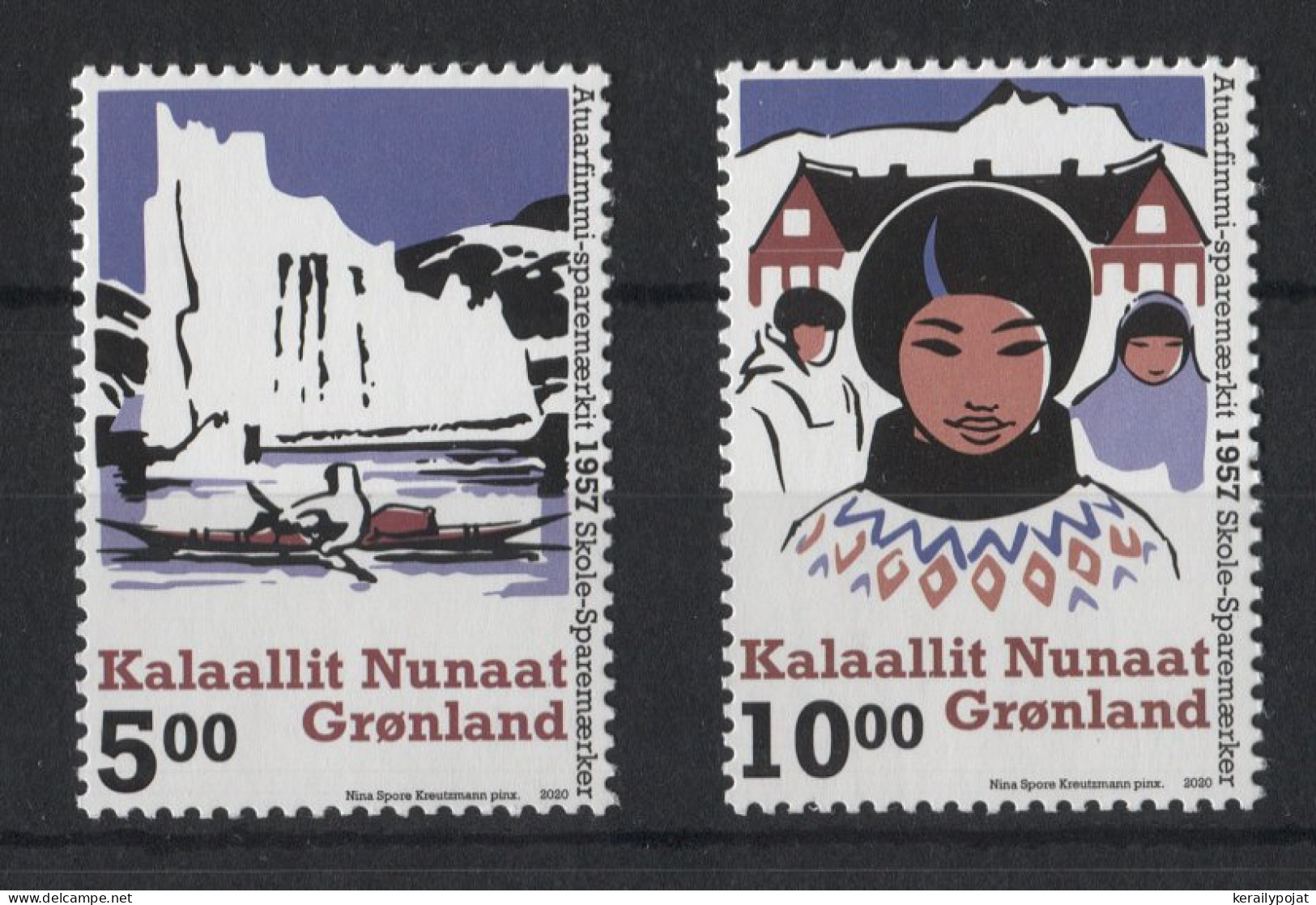 Greenland - 2020 School Savings Stamps MNH__(TH-23138) - Unused Stamps