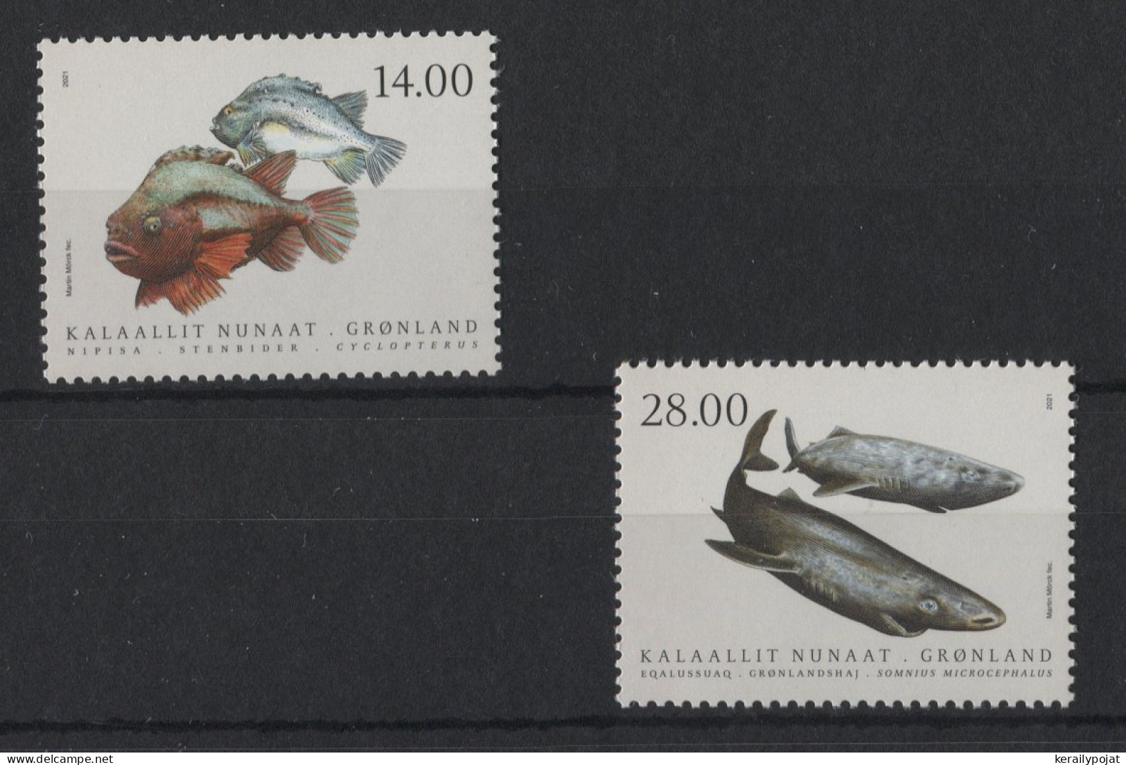 Greenland - 2021 Fish In Greenland Waters MNH__(TH-23178) - Ungebraucht