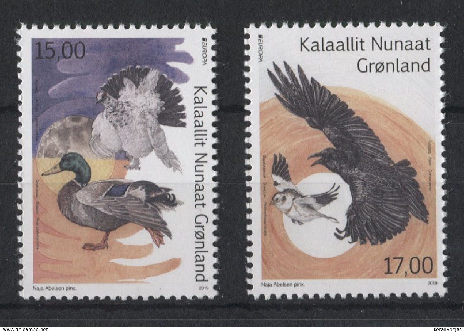 Greenland - 2019 Europe Native Birds MNH__(TH-23139) - Neufs