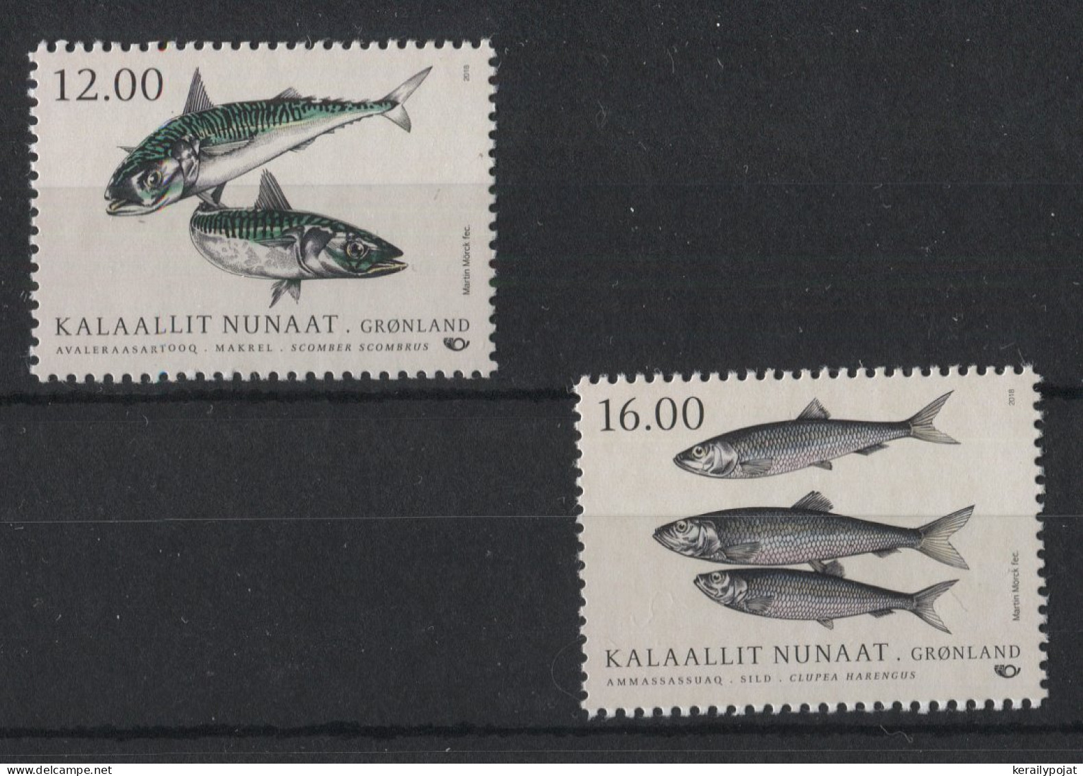 Greenland - 2018 Fish In Greenland Waters MNH__(TH-23193) - Nuevos