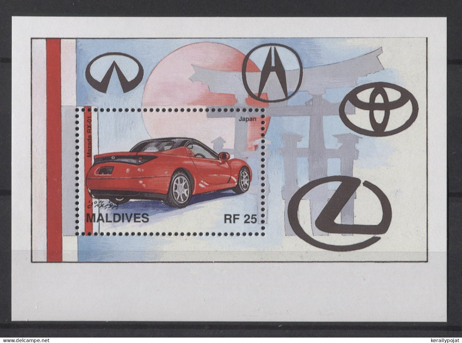 Maldives - 1997 Classic Automobiles Block (2) MNH__(TH-25063) - Maldivas (1965-...)