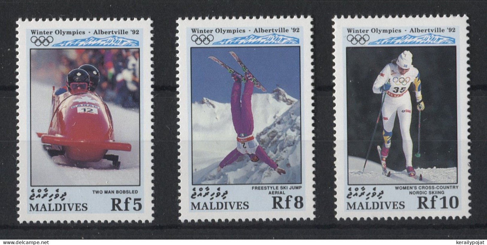 Maldives - 1992 Winter Olympics Albertville MNH__(TH-24005) - Maldives (1965-...)