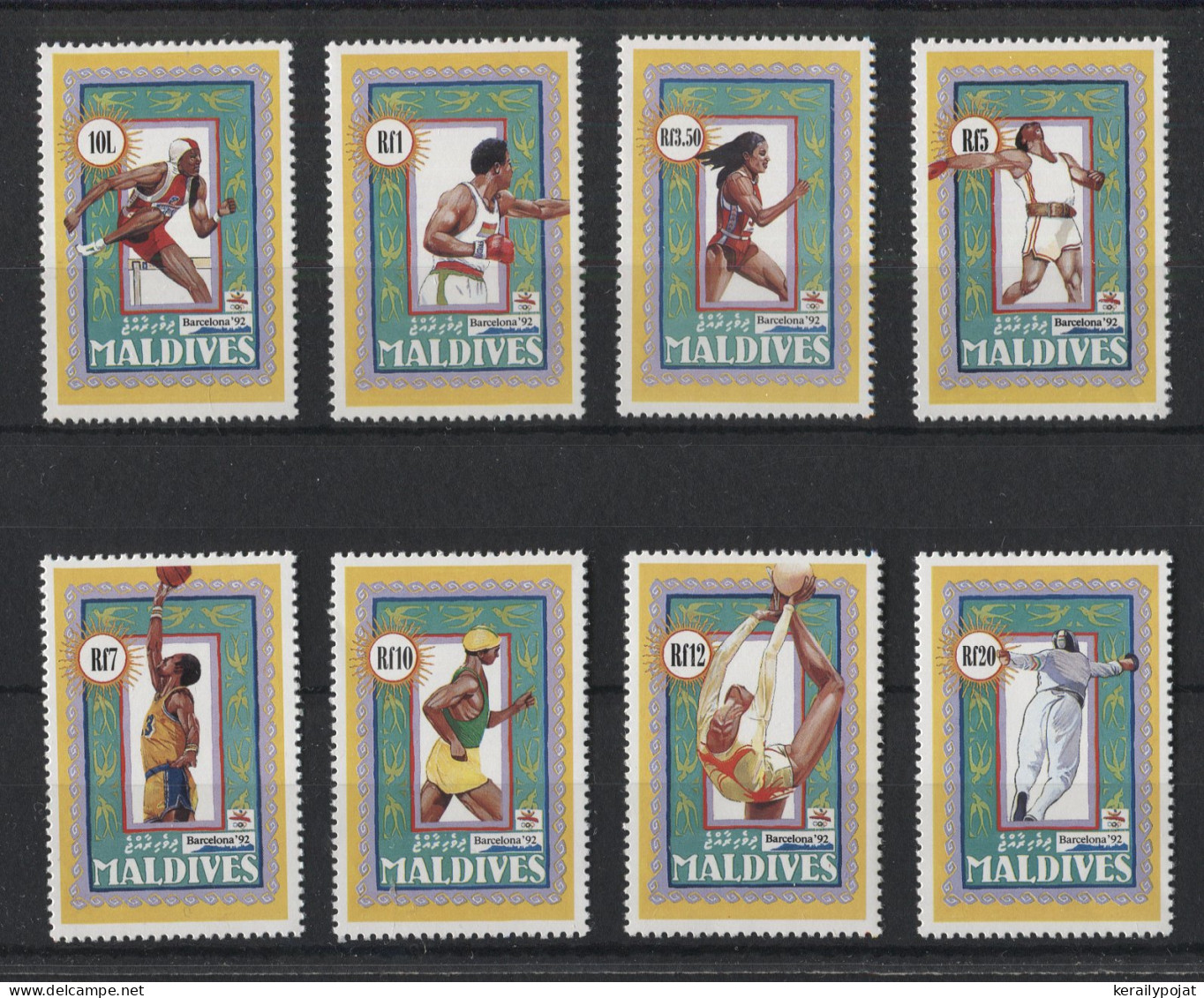 Maldives - 1991 Summer Olympics Barcelona MNH__(TH-24010) - Maldives (1965-...)