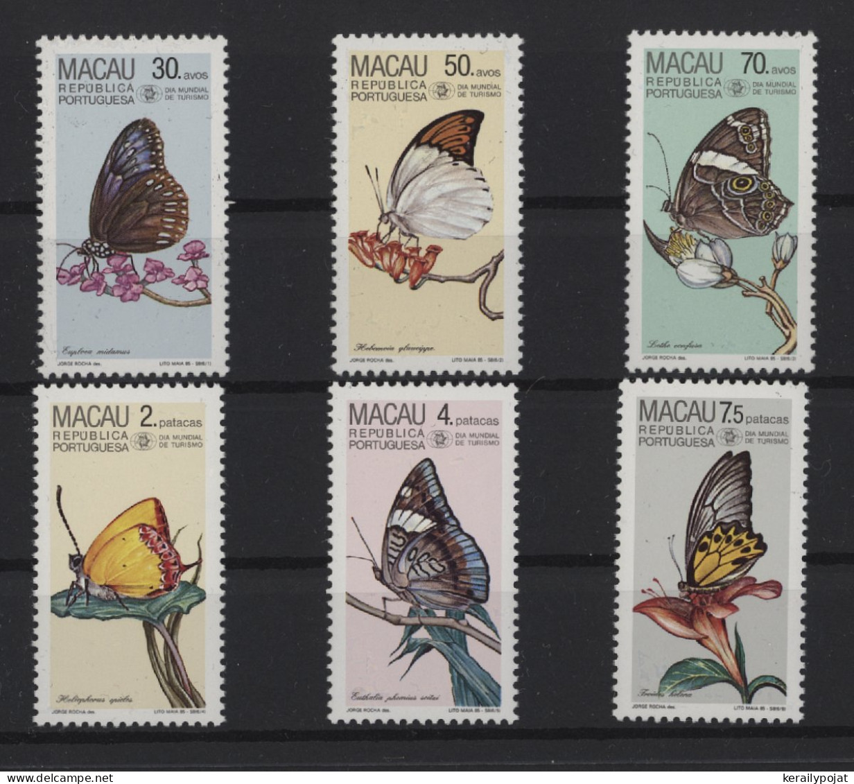 Macau - 1985 Butterflies MNH__(TH-26919) - Nuovi