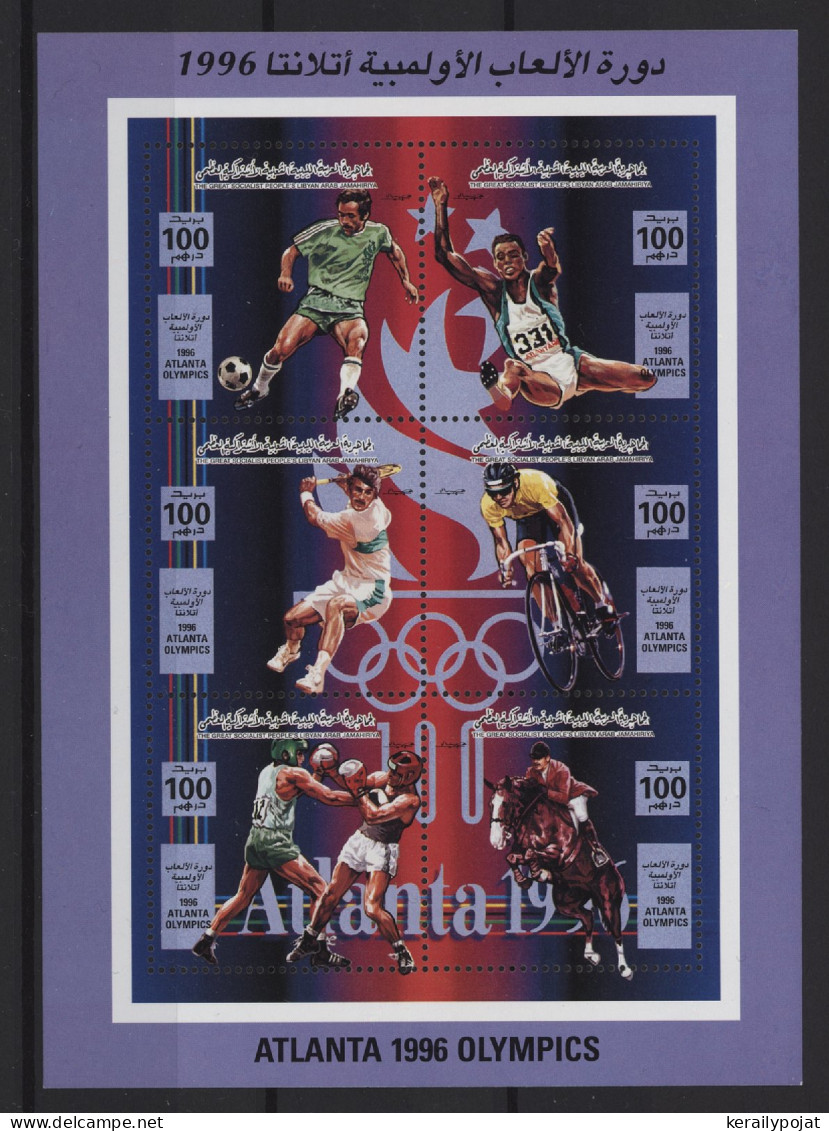 Libya - 1996 Summer Olympics Atlanta Kleinbogen MNH__(TH-27571) - Libyen