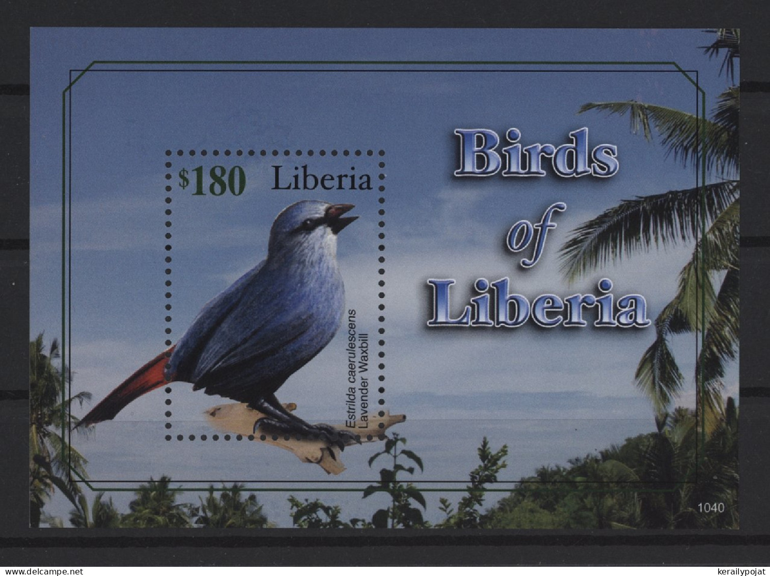 Liberia - 2011 Native Birds Block (2) MNH__(TH-27041) - Liberia