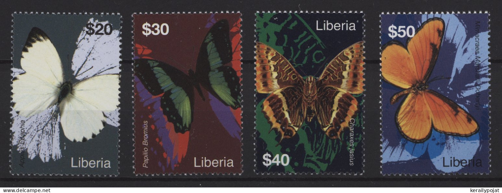 Liberia - 2007 Native Butterflies MNH__(TH-26758) - Liberia