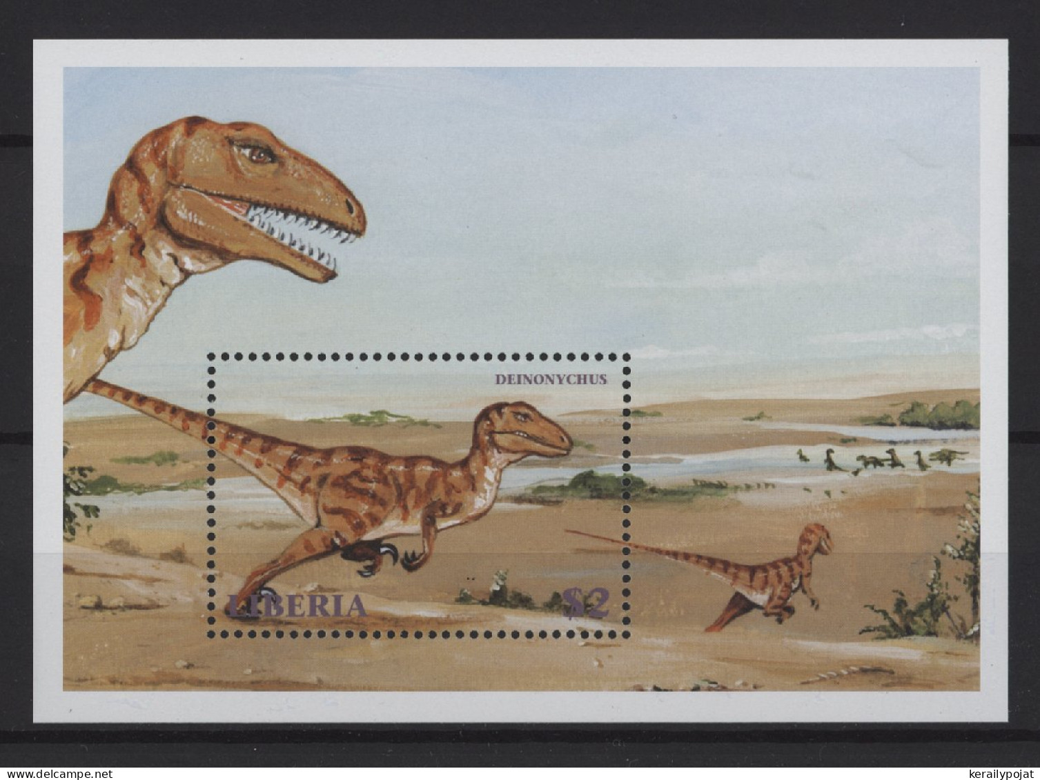 Liberia - 1999 Prehistoric Animals (II) Block (2) MNH__(TH-24484) - Liberia