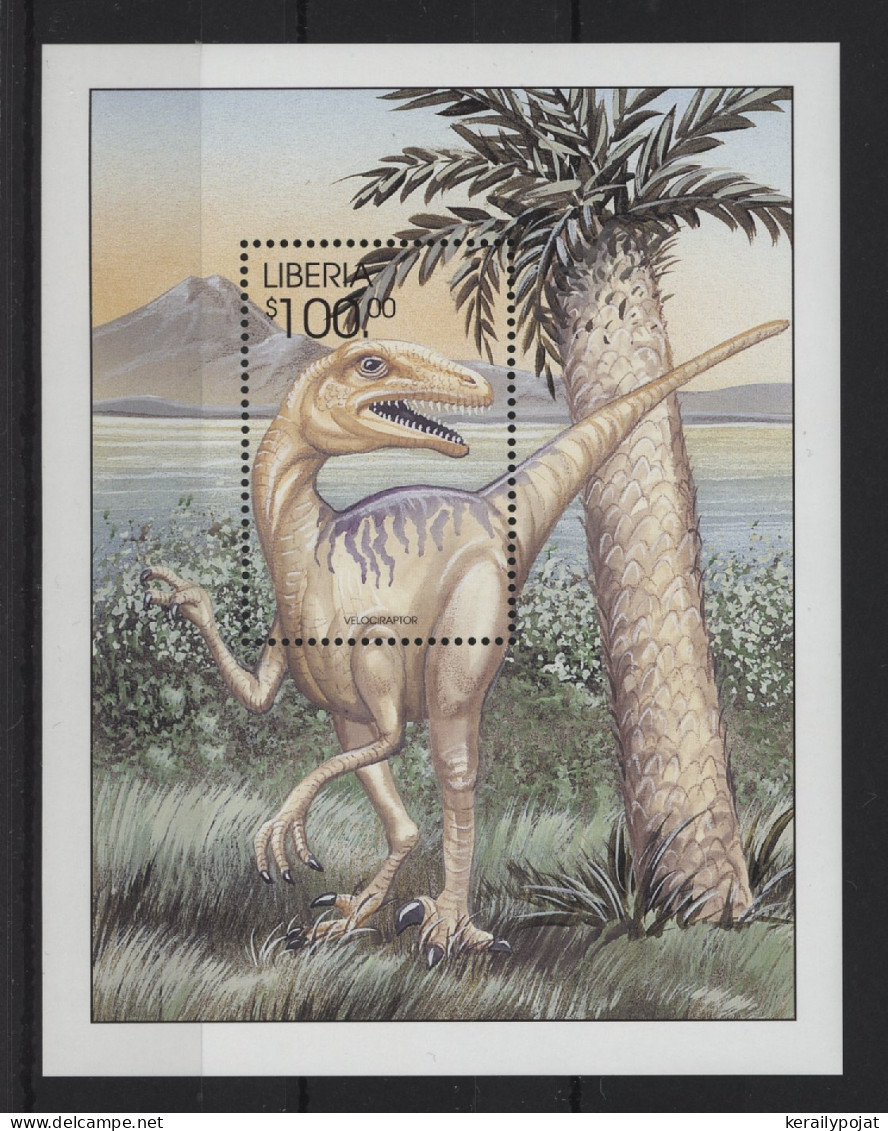 Liberia - 1999 Prehistoric Animals (III) Block (2) MNH__(TH-24475) - Liberia