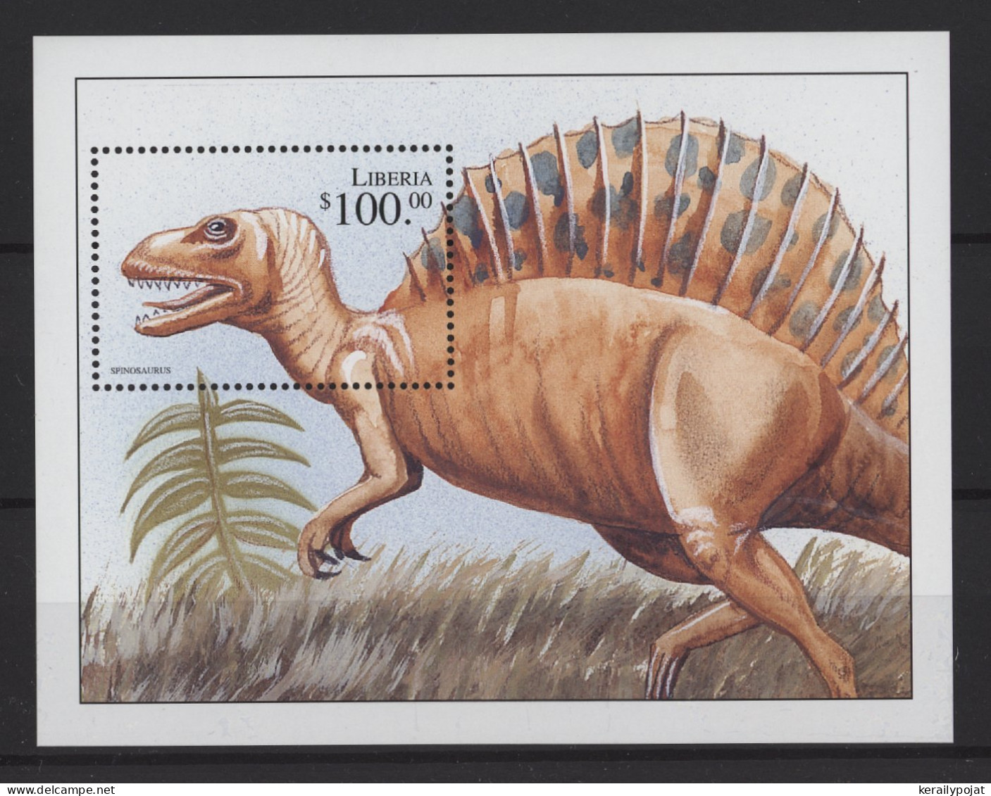 Liberia - 1999 Prehistoric Animals (III) Block (4) MNH__(TH-24481) - Liberia