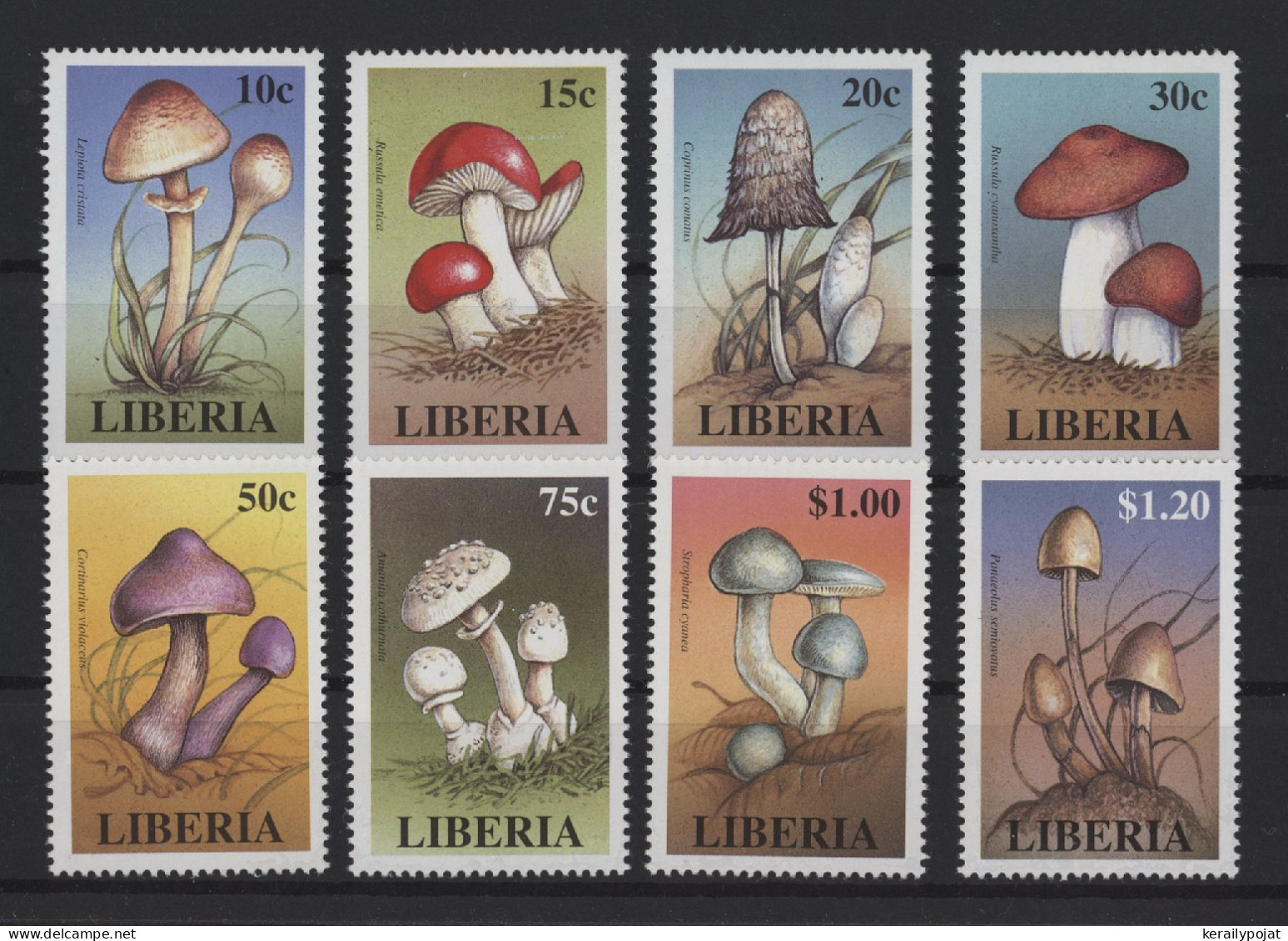 Liberia - 1998 Mushrooms MNH__(TH-24530) - Liberia