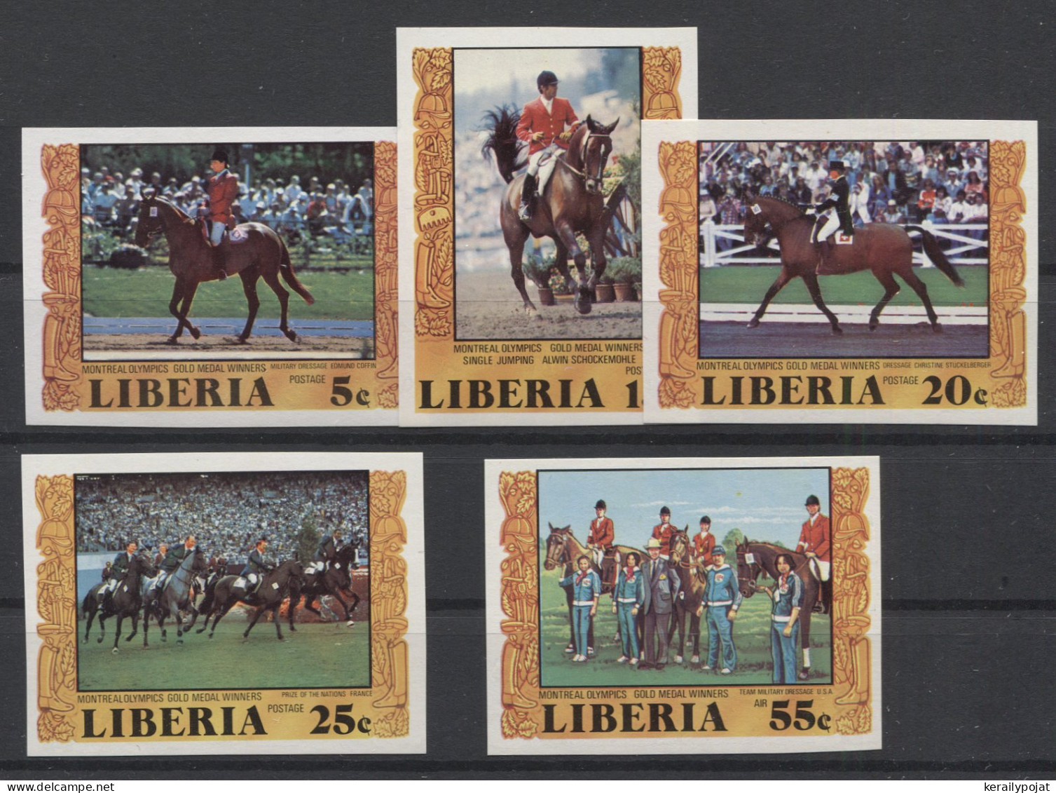 Liberia - 1977 Equestrian Competitions IMPERFORATE MNH__(TH-24959) - Liberia