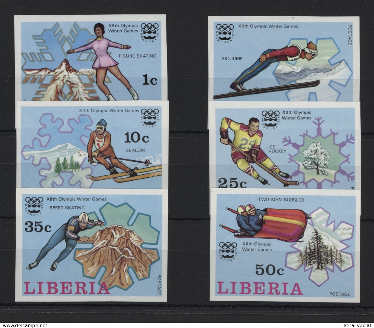 Liberia - 1976 Winter Olympics Innsbruck IMPERFORATE MNH__(TH-24326) - Liberia