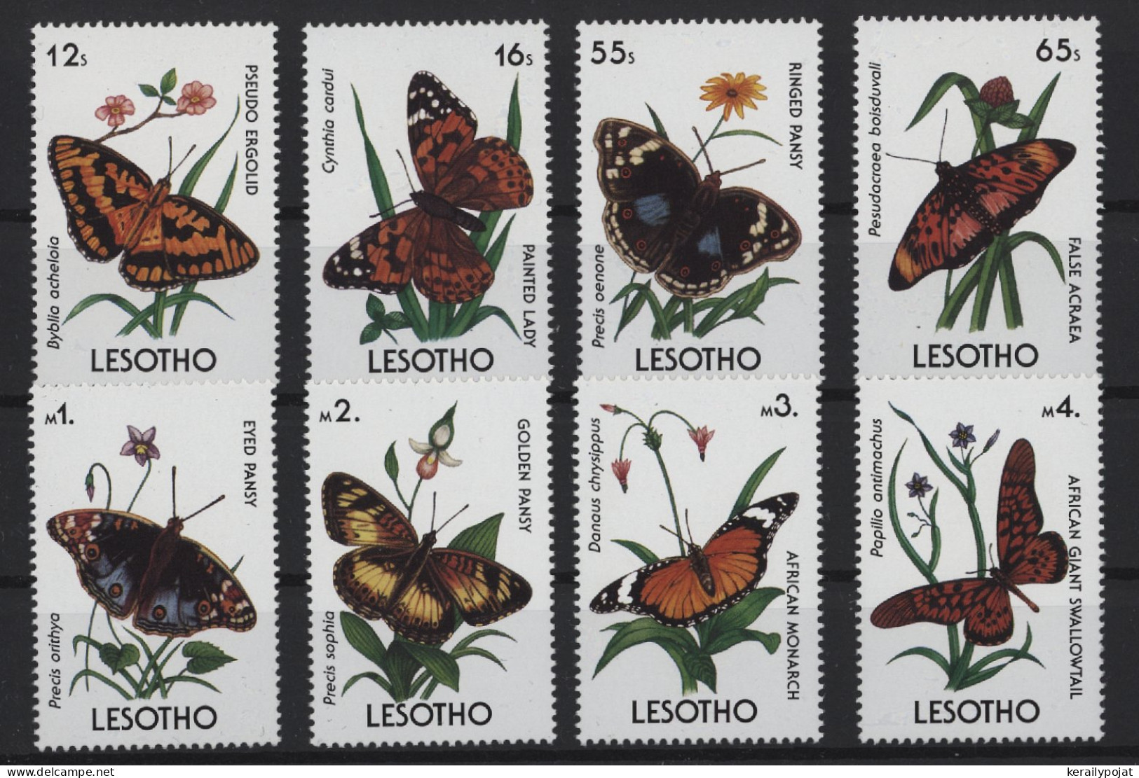 Lesotho - 1990 Butterflies MNH__(TH-26913) - Lesotho (1966-...)