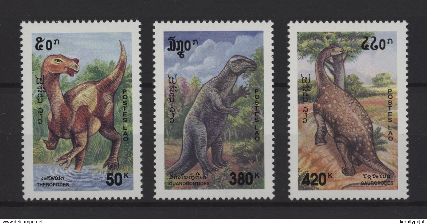 Laos - 1994 Prehistoric Animals MNH__(TH-24489) - Laos
