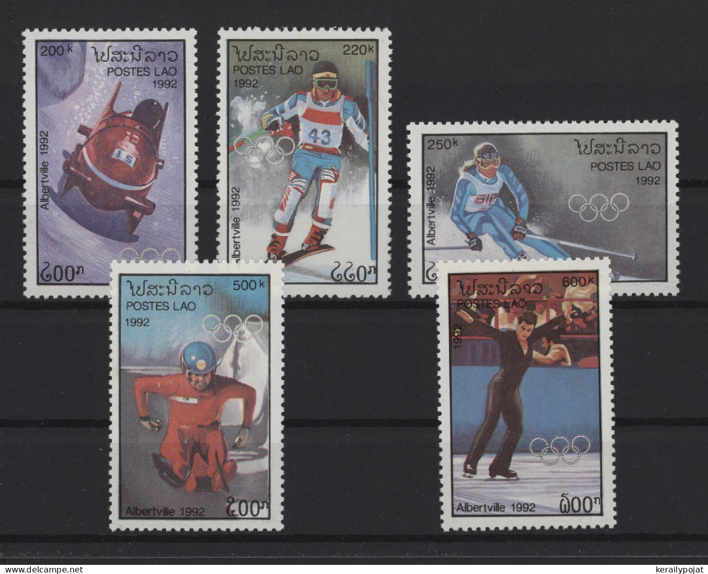 Laos - 1992 Winter Olympics Albertville MNH__(TH-24576) - Laos