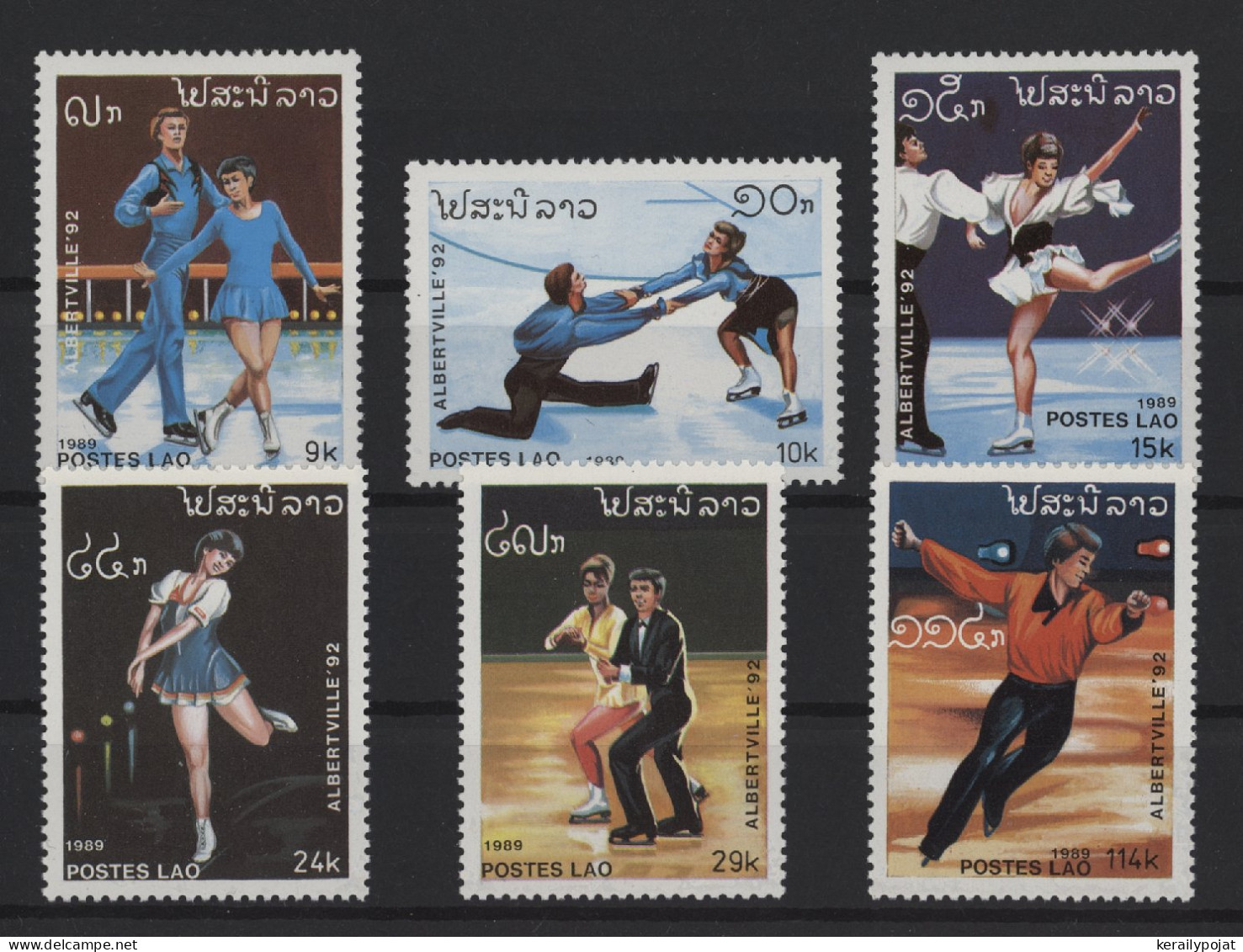 Laos - 1989 Winter Olympics Albertville MNH__(TH-24580) - Laos