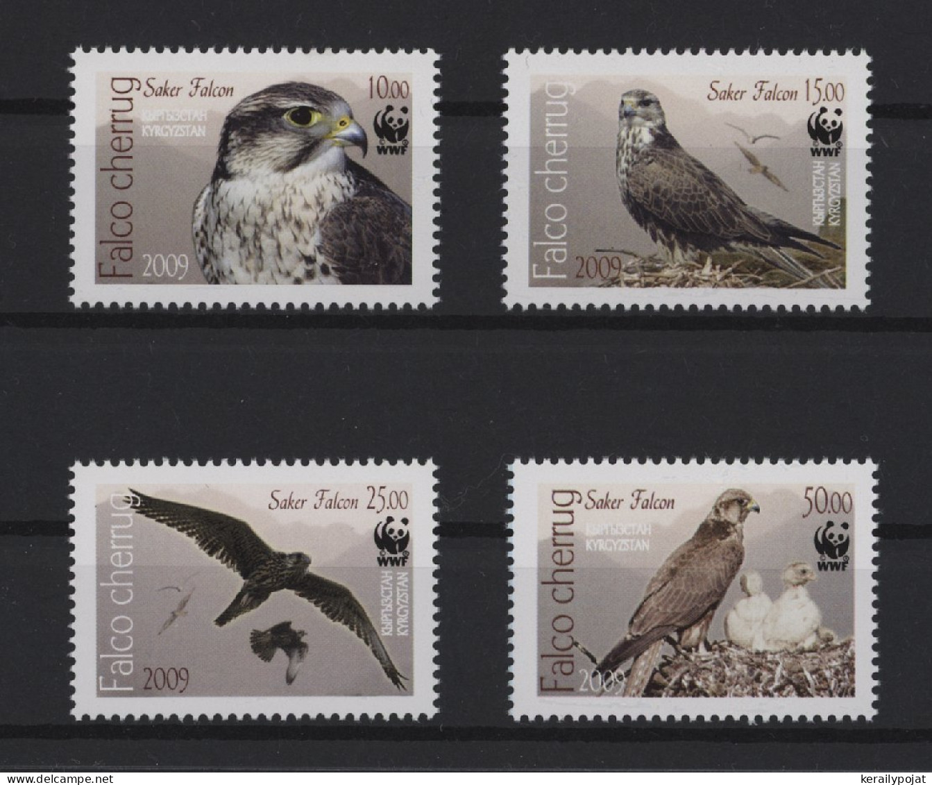 Kyrgyzstan - 2009 Saker Falcon MNH__(TH-27020) - Kirghizistan