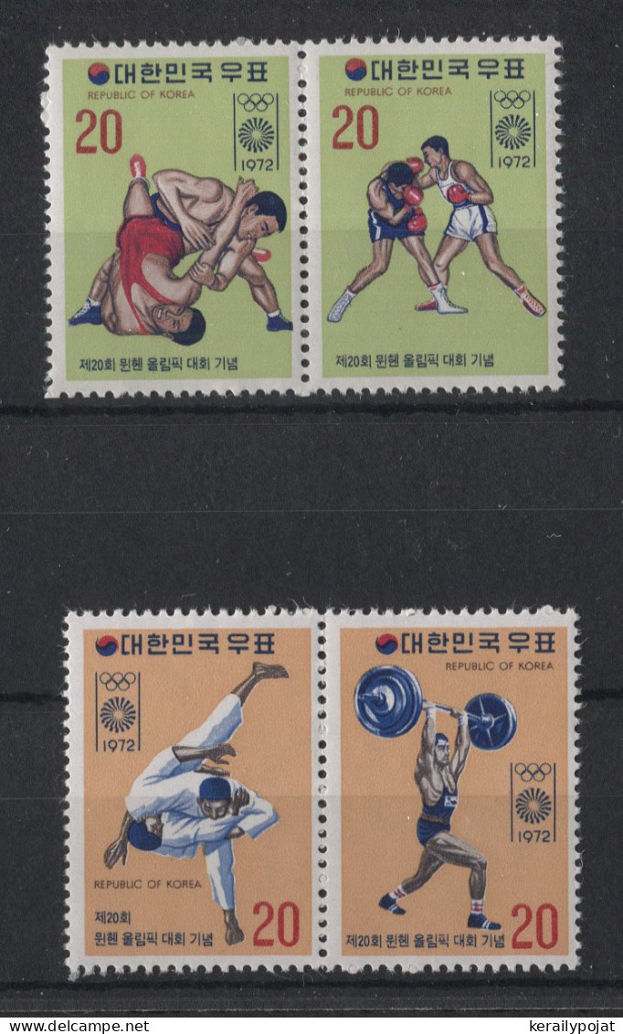 Korea (South) - 1972 Summer Olympics Munich Pairs MNH__(TH-23787) - Corea Del Sur