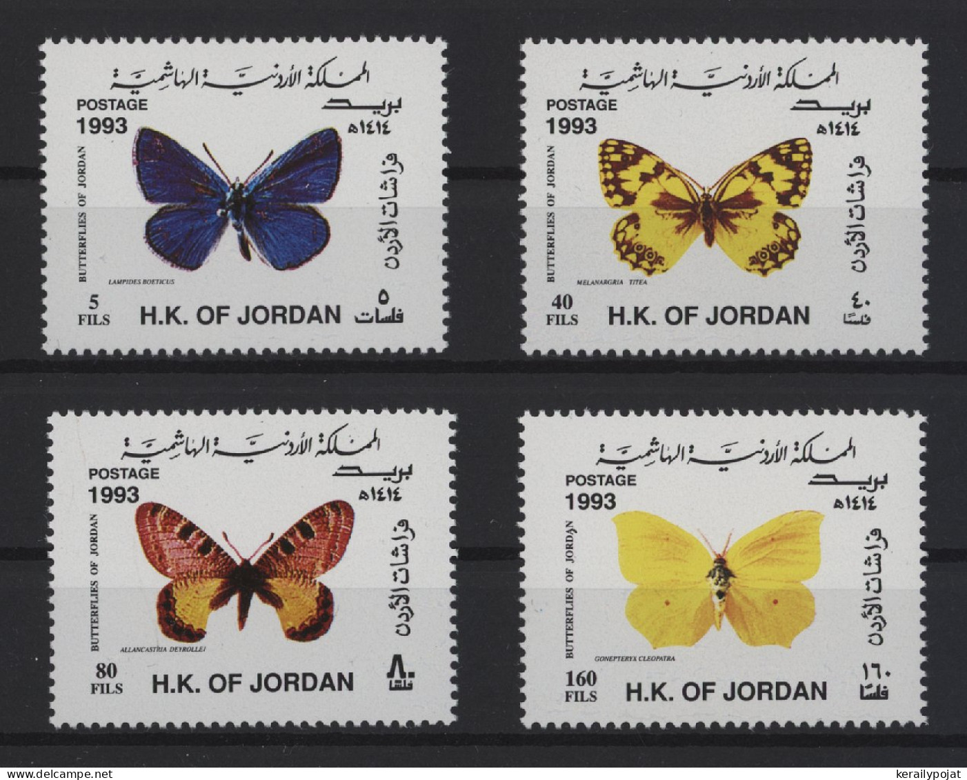 Jordan - 1993 Butterflies MNH__(TH-26899) - Jordania