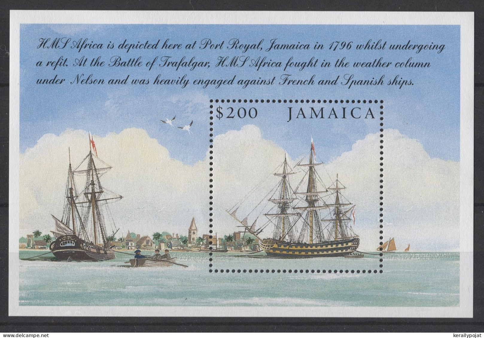 Jamaica - 2005 Battle Of Trafalgar Block MNH__(TH-26444) - Giamaica (1962-...)