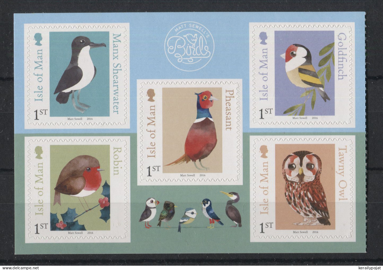 Isle Of Man - 2016 Bird Cartoons Booklet Stamps MNH__(TH-23062) - Isle Of Man