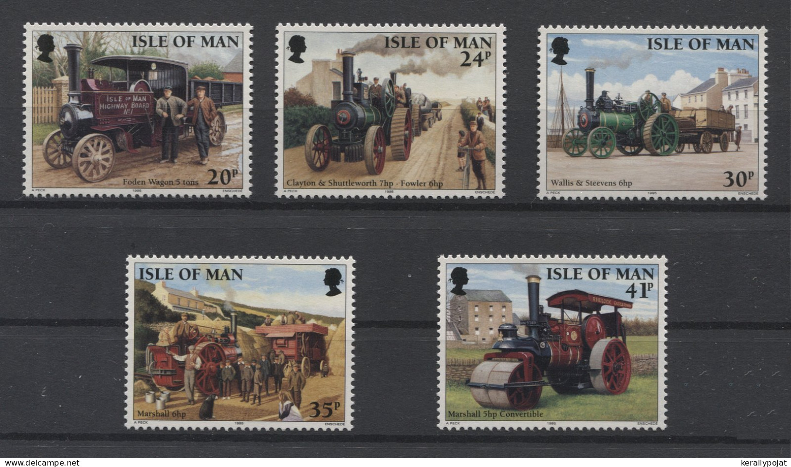 Isle Of Man - 1995 Old Steam Engines MNH__(TH-25084) - Isle Of Man