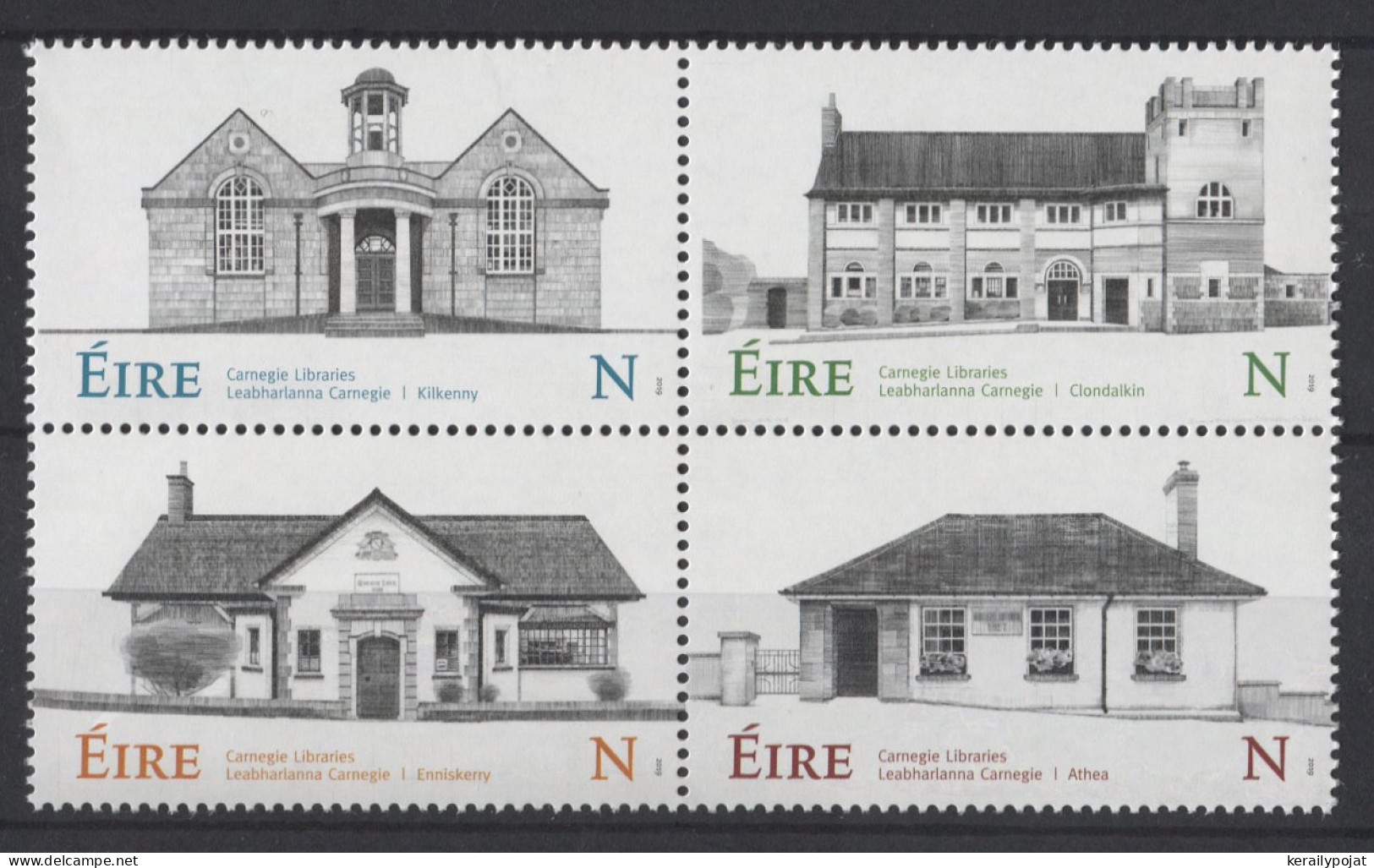 Ireland - 2019 Andrew Carnegie Block Of Four MNH__(TH-26246) - Blocs-feuillets