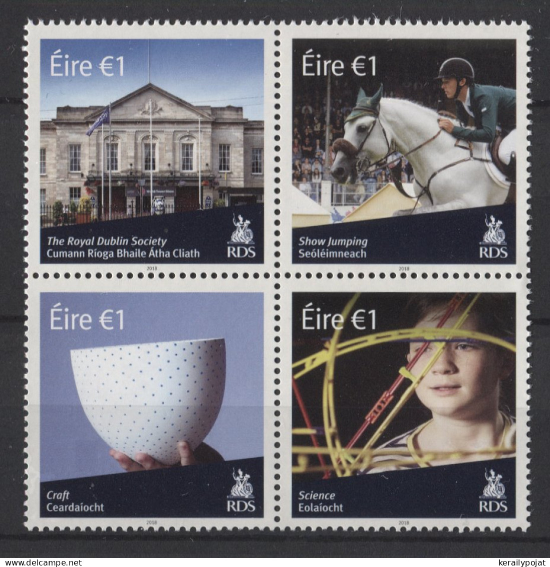 Ireland - 2018 Royal Dublin Society Block Of Four MNH__(TH-26243) - Blokken & Velletjes