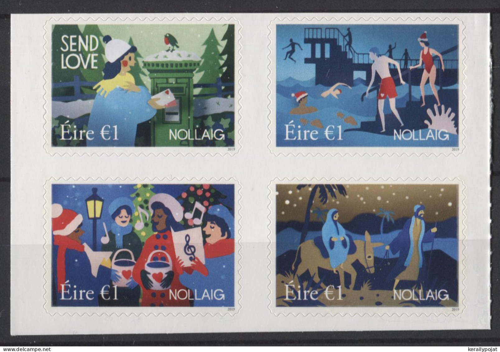 Ireland - 2019 Christmas (I) Block Of Four MNH__(TH-26244) - Hojas Y Bloques