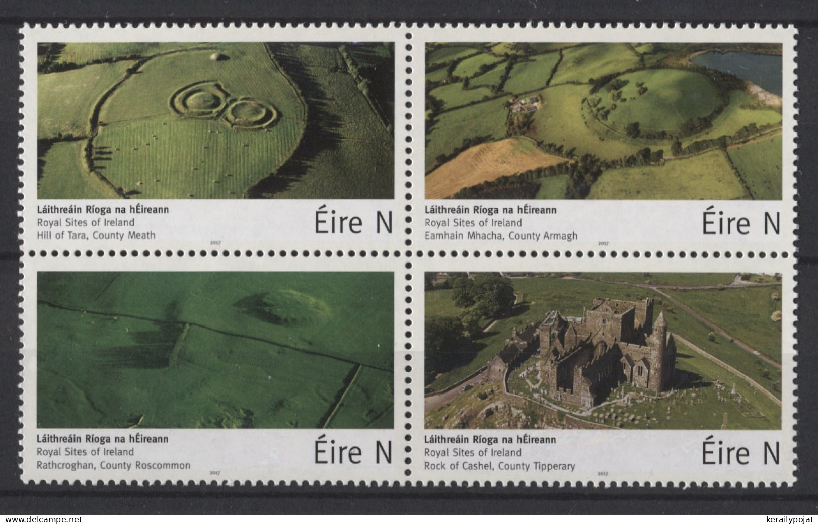 Ireland - 2017 Historical Royal Seats Block Of Four MNH__(TH-26306) - Blocks & Kleinbögen