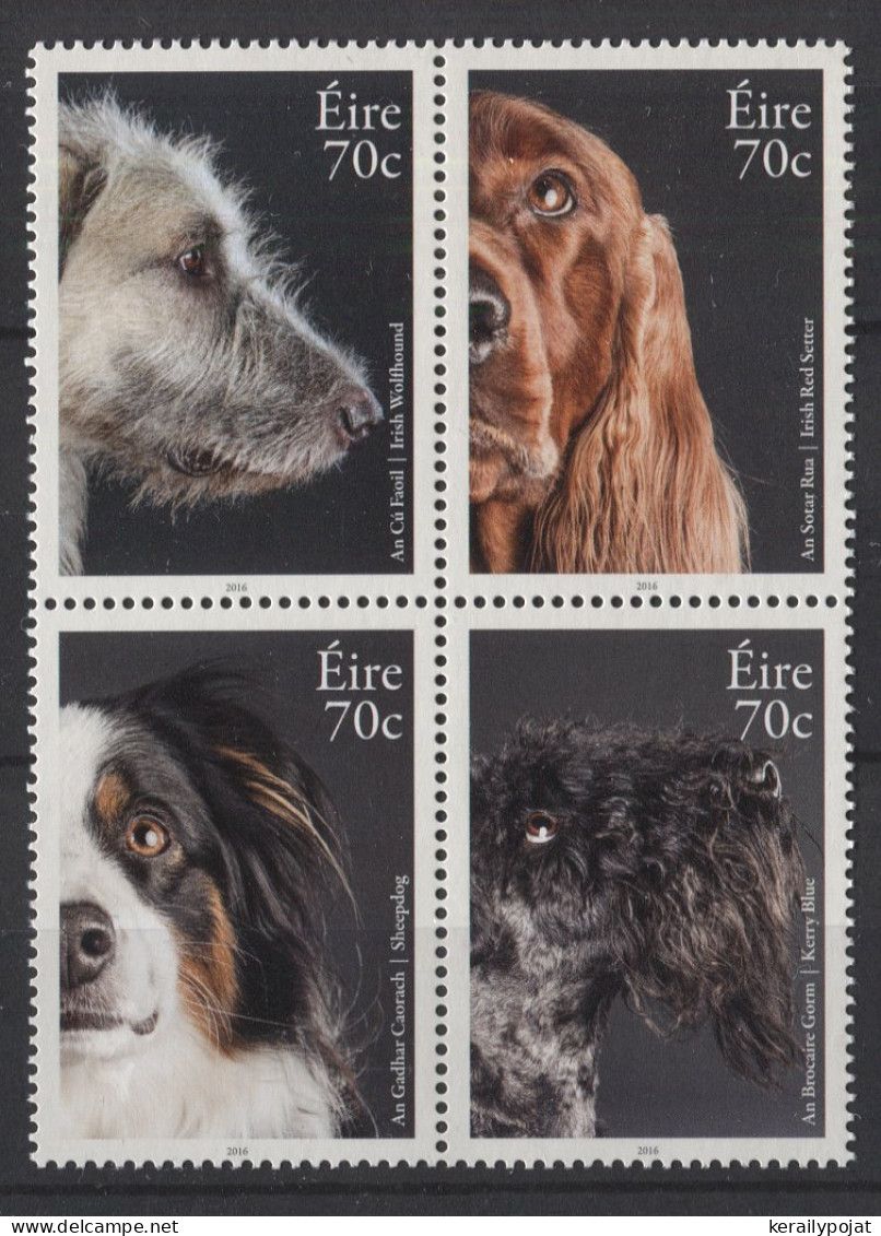 Ireland - 2016 Favorite Pets Block Of Four MNH__(TH-26340) - Blokken & Velletjes