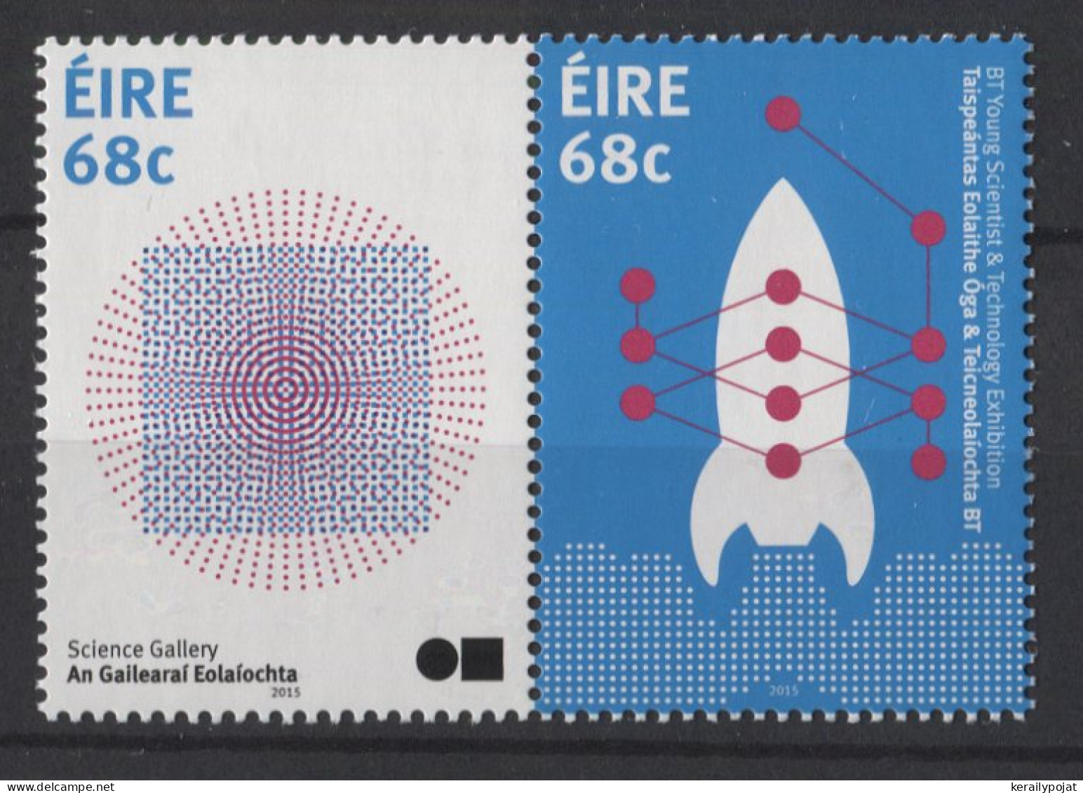 Ireland - 2015 Trinity College Science Gallery Pair MNH__(TH-26332) - Neufs