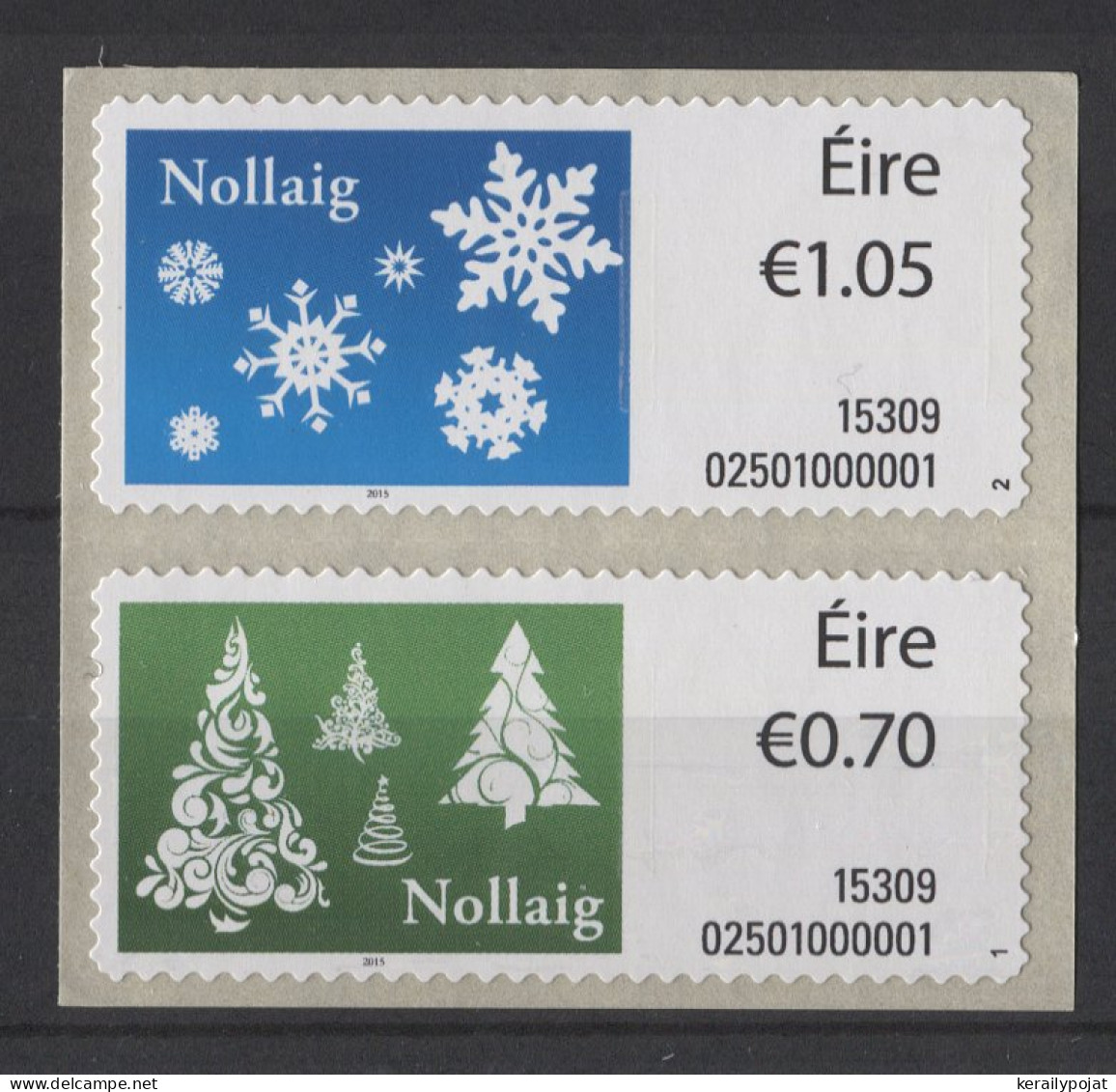 Ireland - 2015 Christmas (machine) MNH__(TH-26374) - Unused Stamps