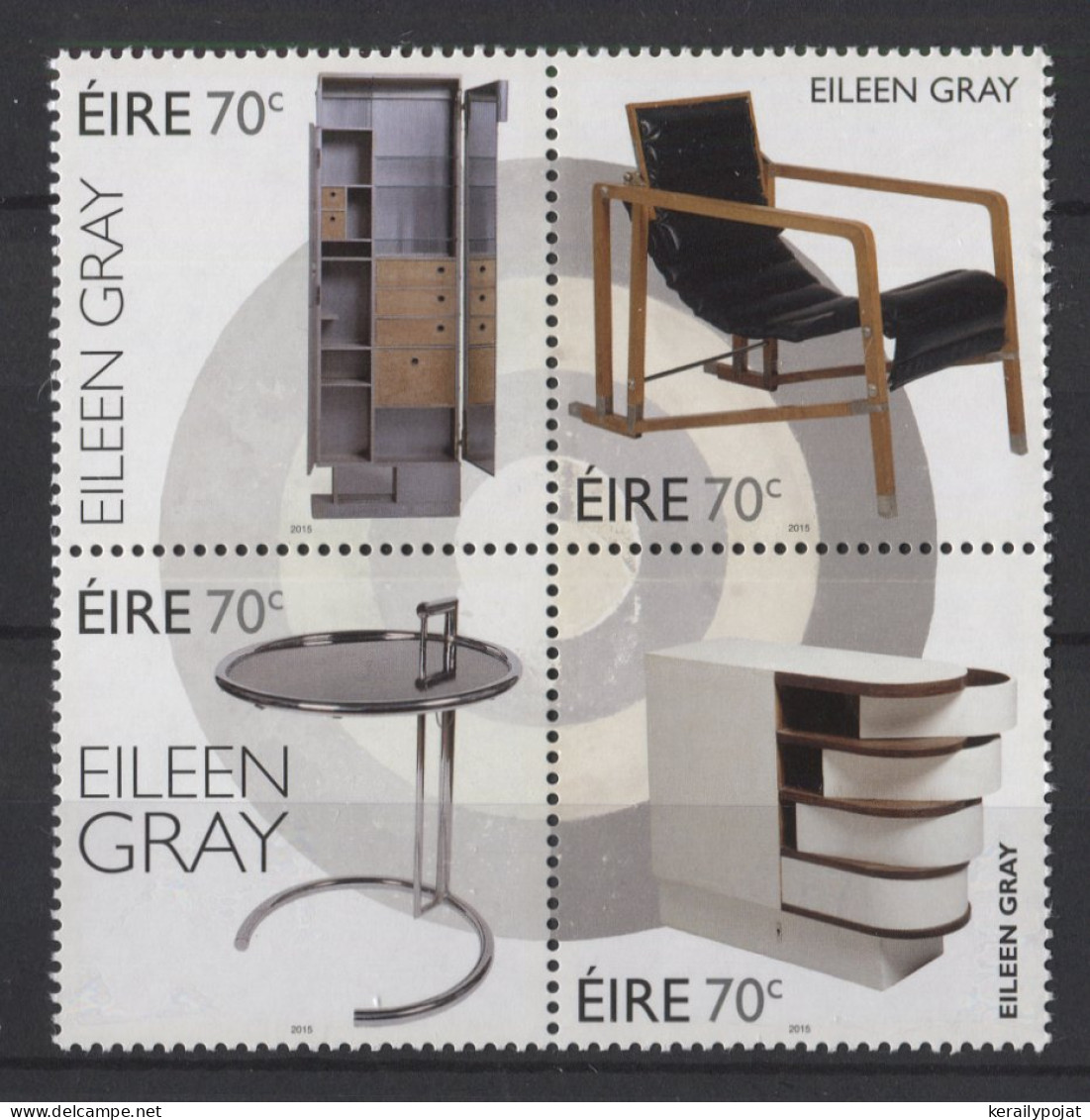 Ireland - 2015 Eileen Gray Block Of Four MNH__(TH-26405) - Blocks & Sheetlets