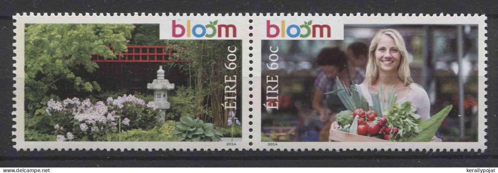 Ireland - 2014 Bloom Garden Festival Pair MNH__(TH-26299) - Unused Stamps