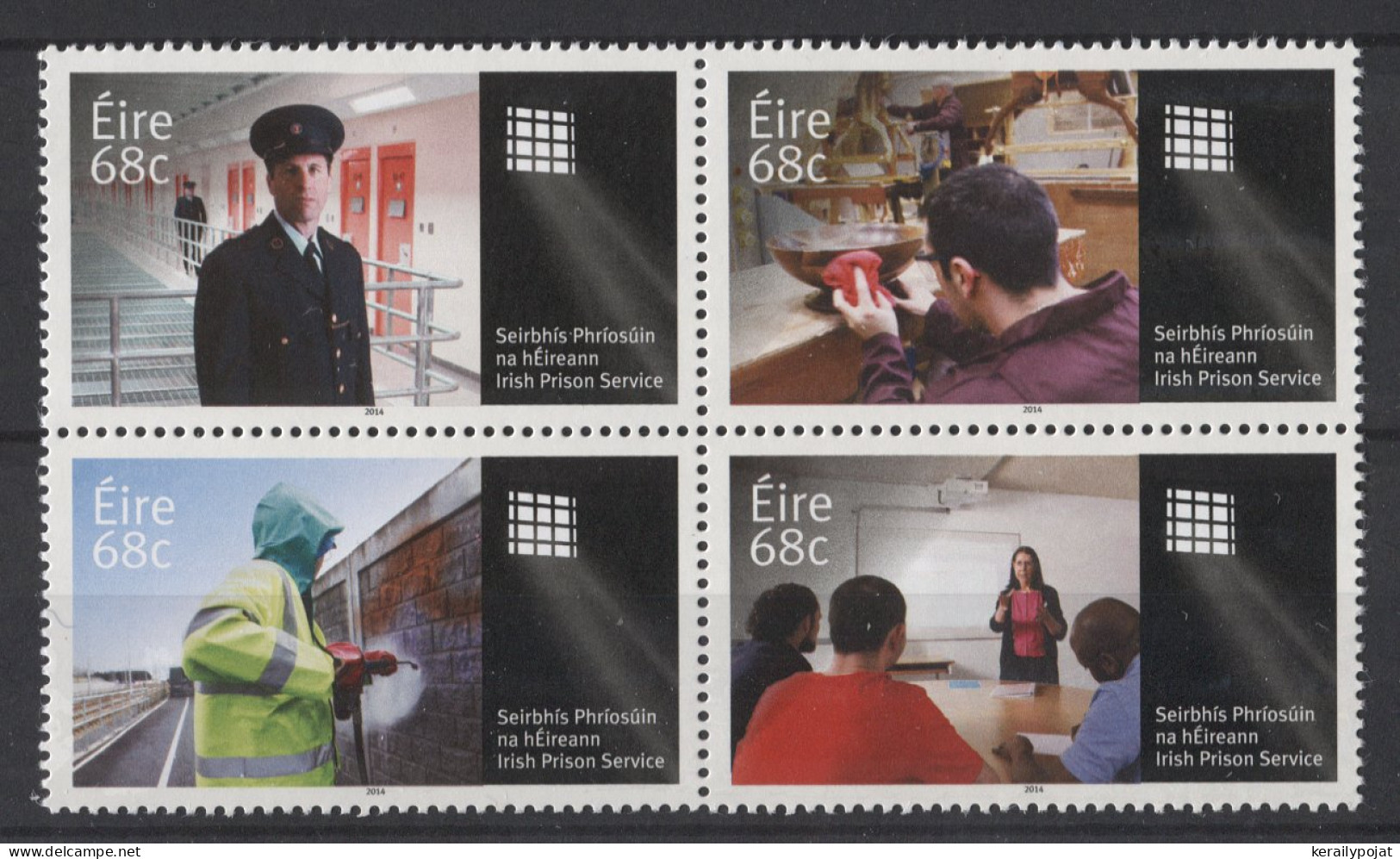 Ireland - 2014 The Irish Penal System Block Of Four MNH__(TH-26308) - Hojas Y Bloques