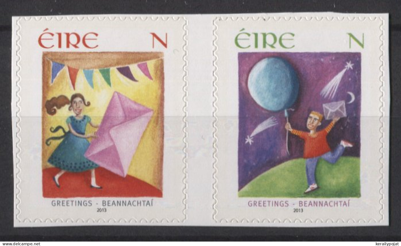 Ireland - 2013 Greeting Stamps Self-adhesive Pair MNH__(TH-26370) - Neufs