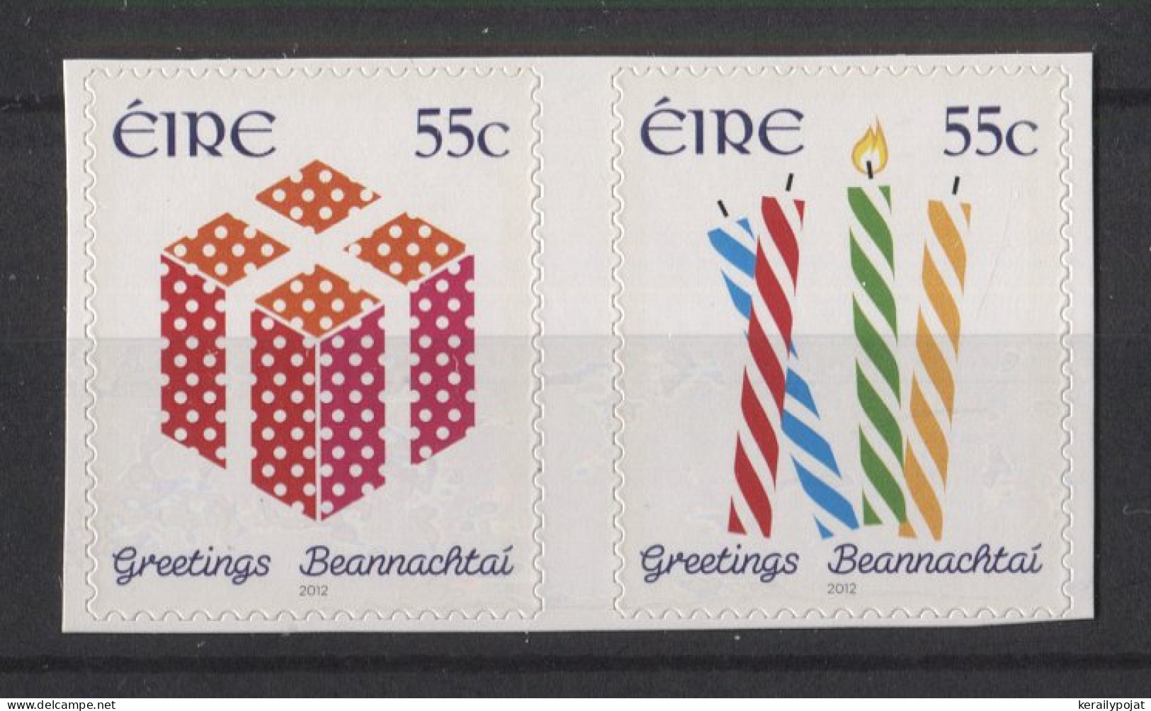 Ireland - 2012 Greeting Stamps Self-adhesive Pair MNH__(TH-26369) - Unused Stamps