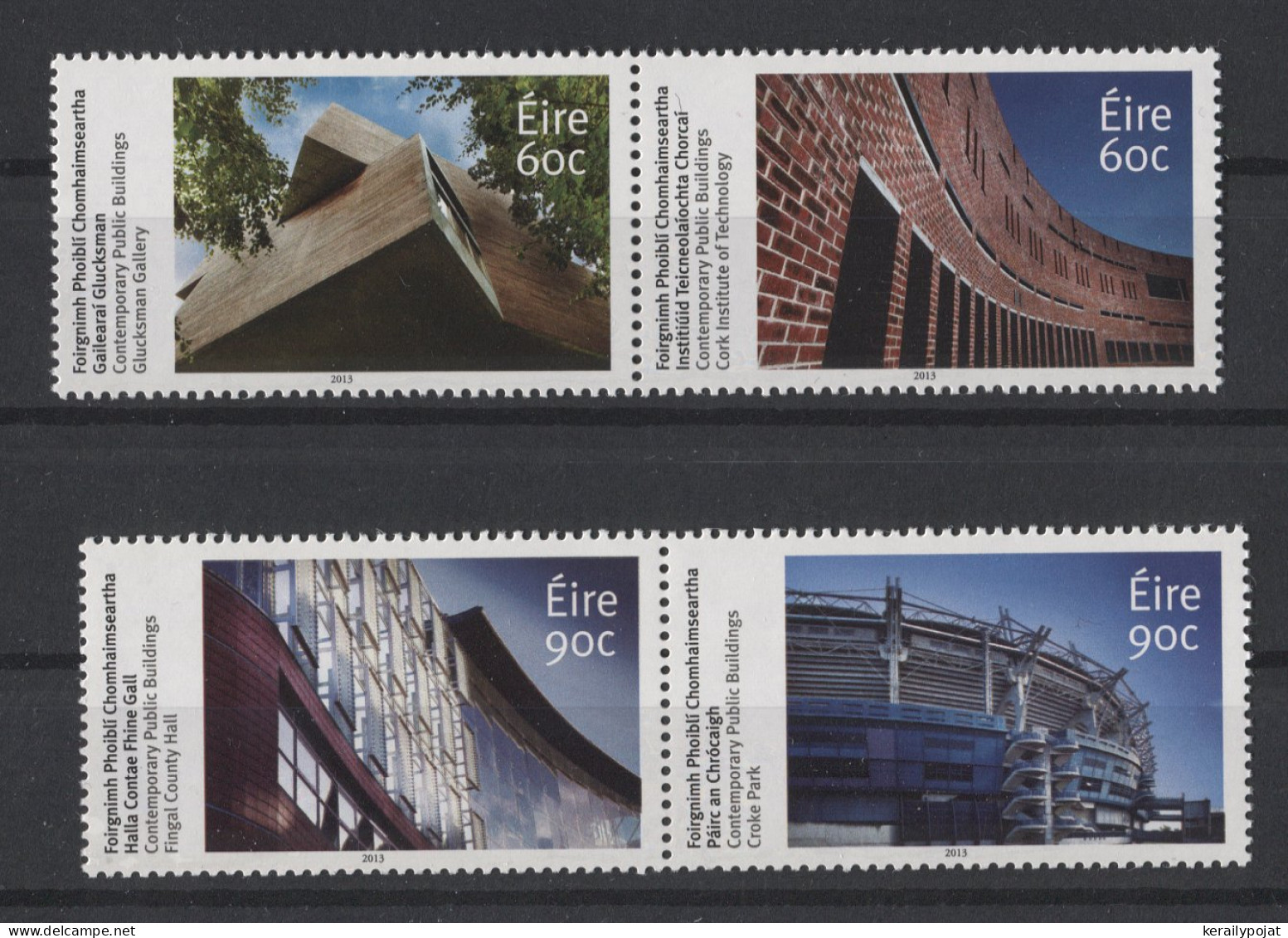 Ireland - 2013 Contemporary Public Buildings Pairs MNH__(TH-26301) - Neufs