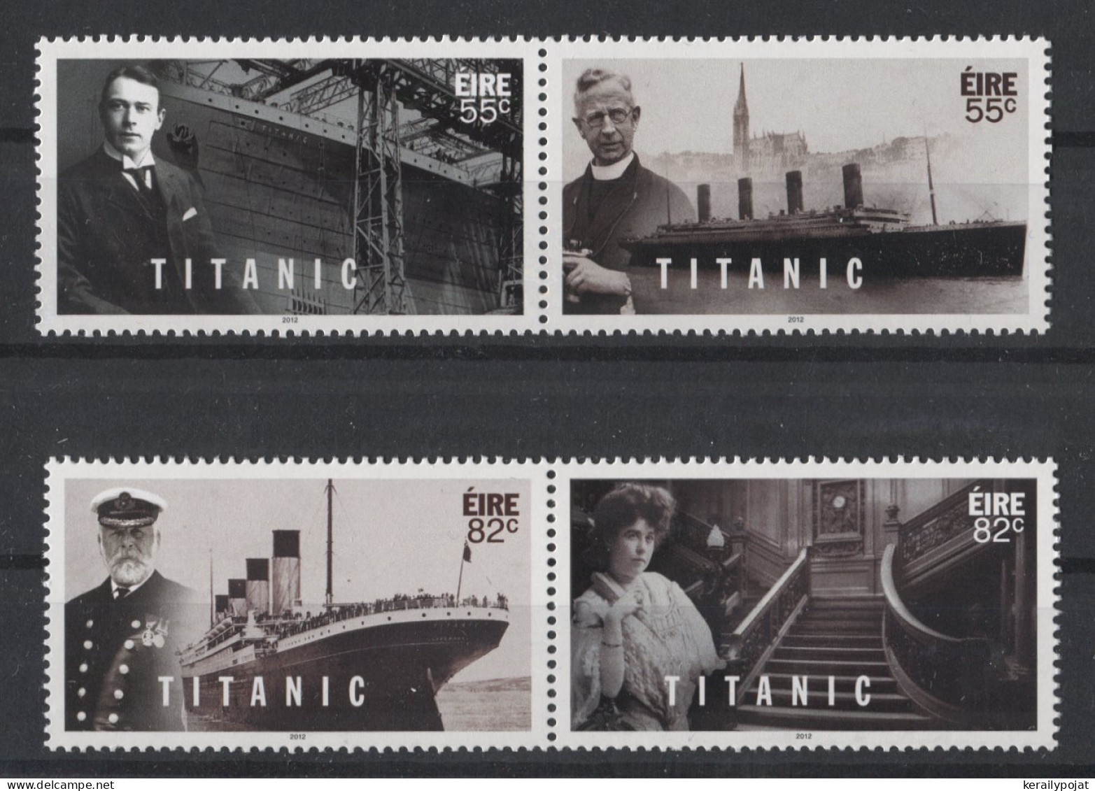 Ireland - 2012 Titanic Pairs MNH__(TH-26302) - Ongebruikt